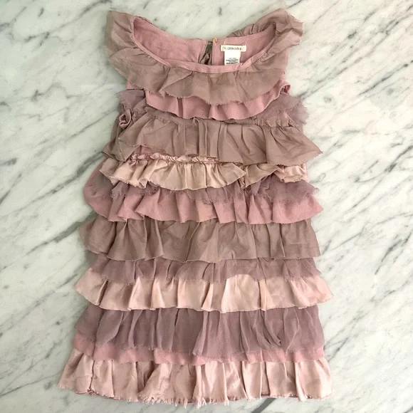 Crewcuts 4-5 Silk & Cotton Ruffle Dress - Picture 1 of 12